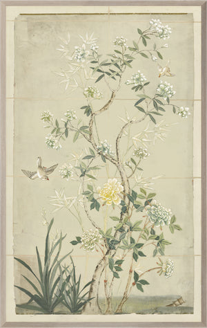 Chinoiserie Scenic II — nature and landscape fine art print shown from another angle