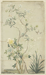 42 × 68 in – Lienzo con marco de madera, tono amarillo