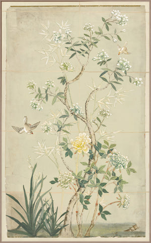Chinoiserie Scenic II — nature and landscape fine art print shown from another angle
