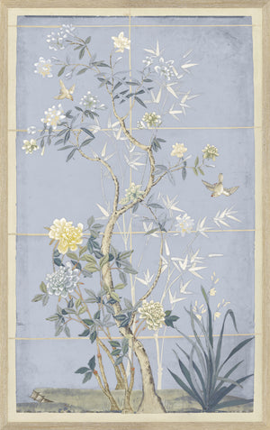 Chinoiserie Scenic I — nature and landscape fine art print shown from another angle