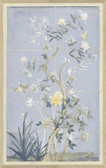17 × 27 in – Glass Framed, Blue Hue