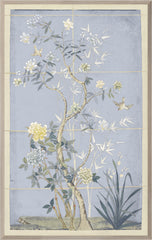 36,5 × 58,5 pulg. – Enmarcado en cristal, Tono azul
