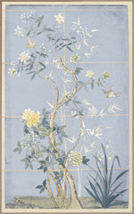 42.5 × 68.5 in – Lienzo enmarcado, Tono azul