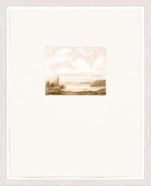 Ver Huell – Watercolours II wall art featuring a soft landscape in muted tones.