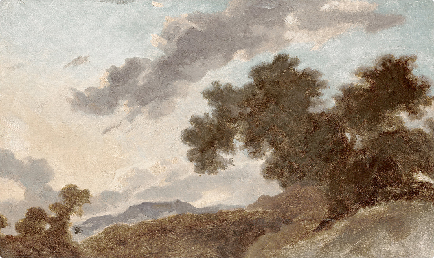 Mountain Landscape at Sunset C. 1765 — nature and landscape fine art print shown from another angle