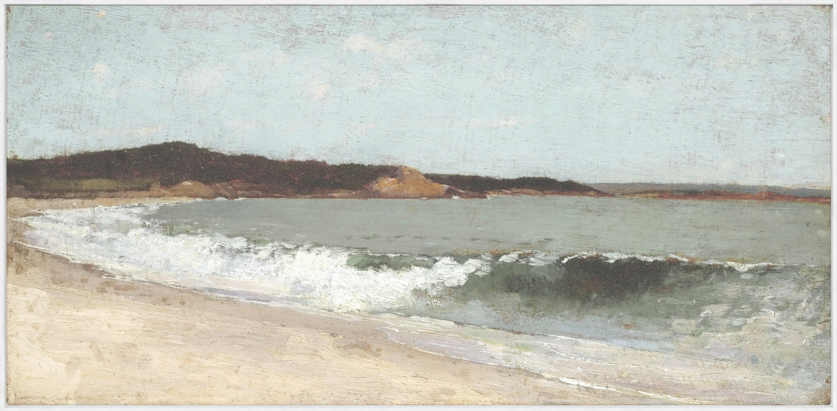 Homer – Eagle Head C. 1869 wall art depicting a serene beach scene with gentle waves.