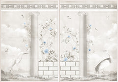 61.5 × 83.5 in – Enmarcado en cristal, cerúleo