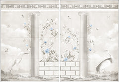 67.5 × 97.5 pulg. – Lienzo enmarcado, Cerúleo