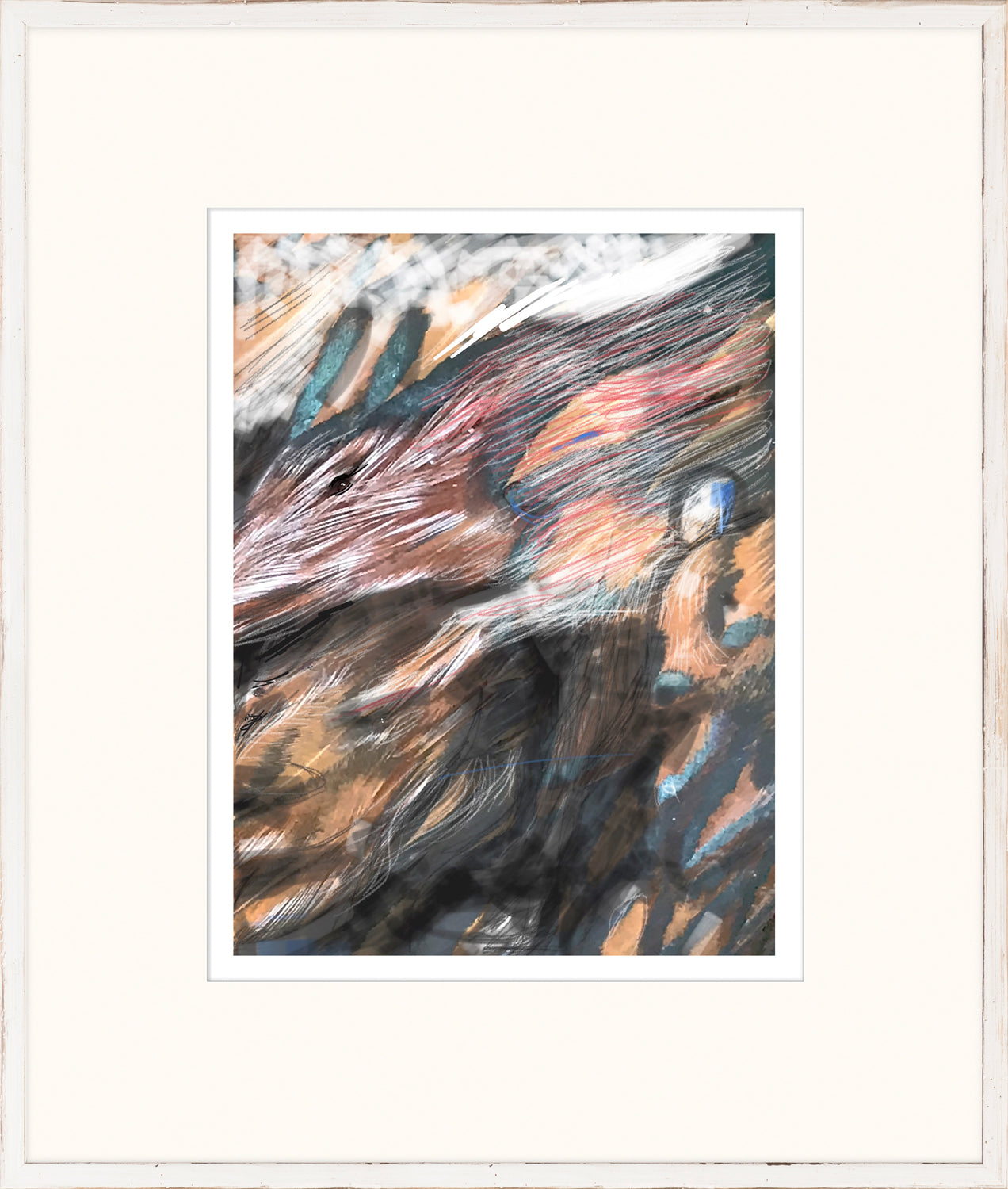 The Hidden Series VIII wall art featuring abstract brush strokes in earthy tones