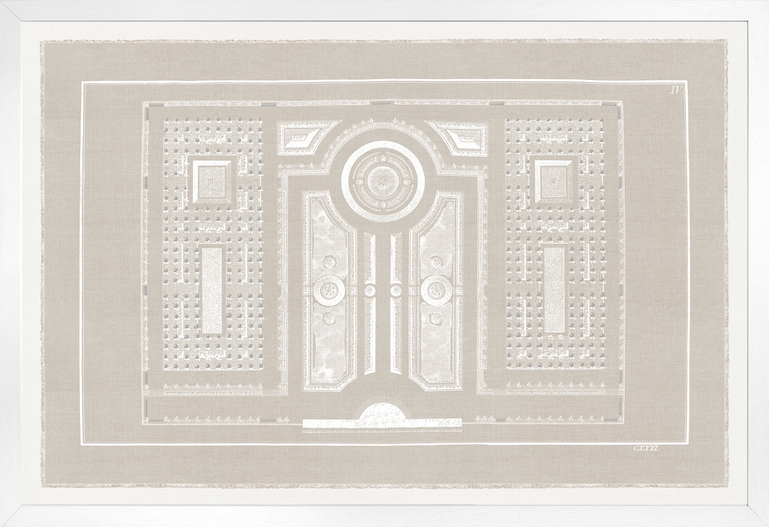 Parterre Classique IV — architecture and travel fine art print in neutral tones at Laurie Yapp Home