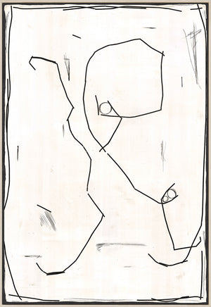 Modern Hieroglyph I — abstract fine art print shown from another angle