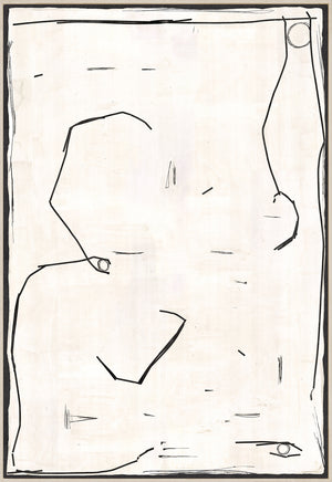 Modern Hieroglyph II — abstract fine art print shown from another angle