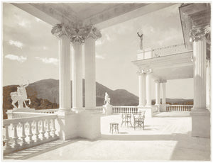 Palace Achilleion Corfu C. 1895 — architecture and travel fine art print shown from another angle