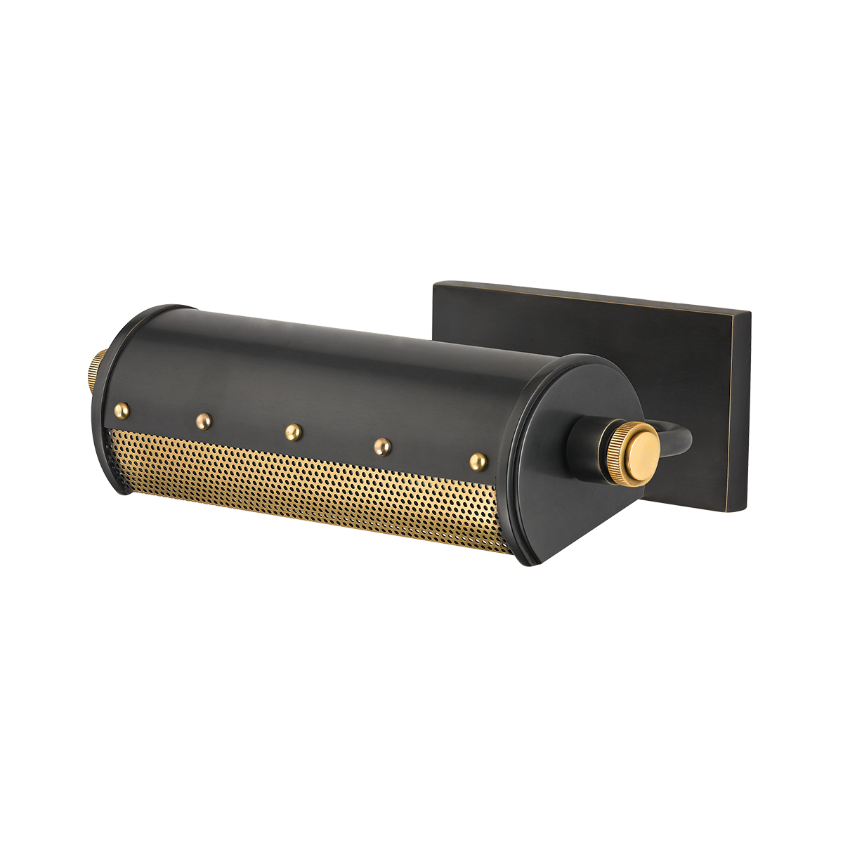 Gaines Picture Light 11" shown from a second angle to highlight the arm curve and shade proportion.