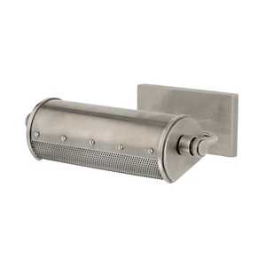 Gaines Picture Light 11" shown from the front to reveal the arm curve and shade proportion.