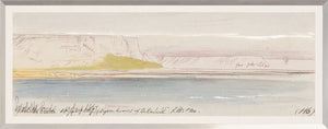 Lear – Watercolour Series, Sky Blue II wall art featuring a serene landscape with soft colors.
