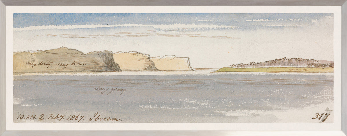 Lear – Watercolour Series, Sky Blue III, depicting a serene landscape with soft blue hues.