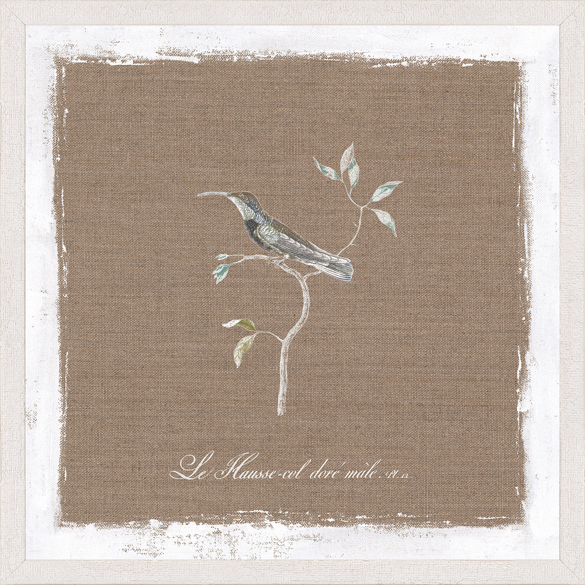 Oiseau Sur Lin I — nature and landscape fine art print in neutral tones at Laurie Yapp Home