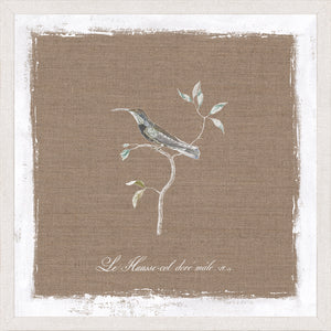 Oiseau Sur Lin I — nature and landscape fine art print in neutral tones at Laurie Yapp Home