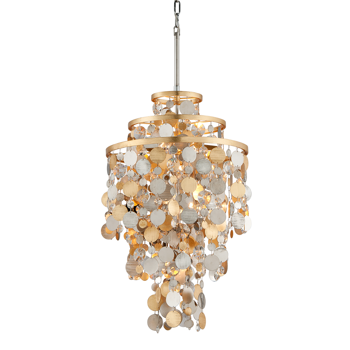 Ambrosia Chandelier 18" — a Corbett chandelier for dining rooms, entries, and living rooms at Laurie Yapp Home.