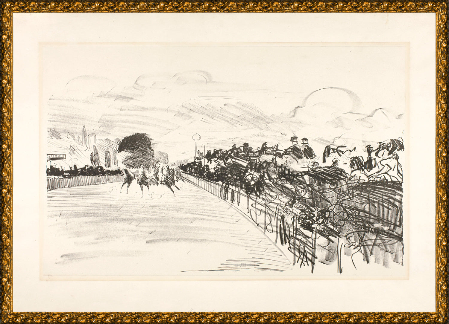 Collection 23 The Races C 1870 framed art print