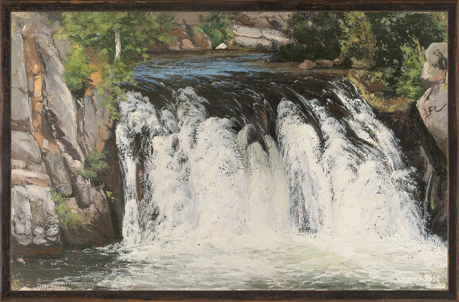 Northern Collection Waterfall C 1877 framed art print