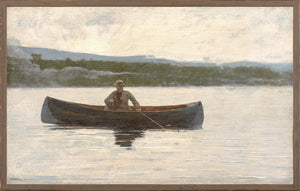 Northern Collection Playing A Fish C 1875 framed art print