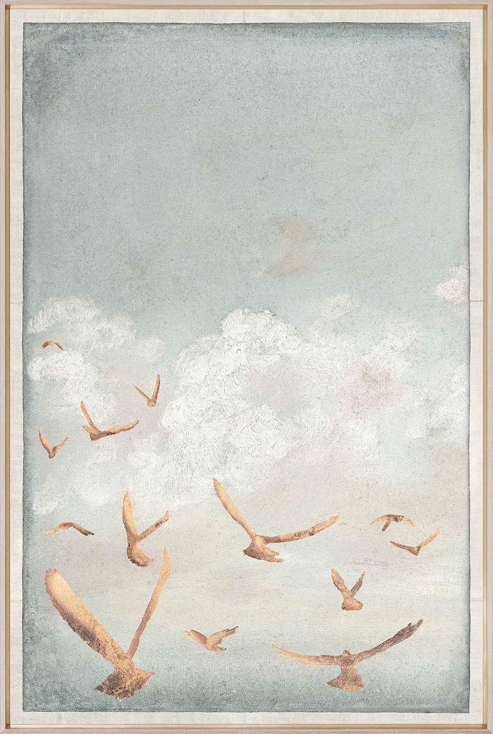 Golden Flight C. 1822 — nature and landscape fine art print shown from another angle