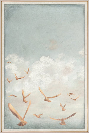 Golden Flight C. 1822 — nature and landscape fine art print shown from another angle