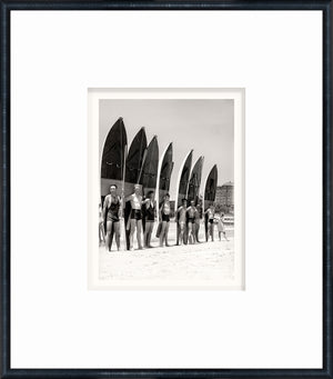 angle view of NOSTALGIA COLLECTION – SURF SKIERS C. 1940 luxury Artwork