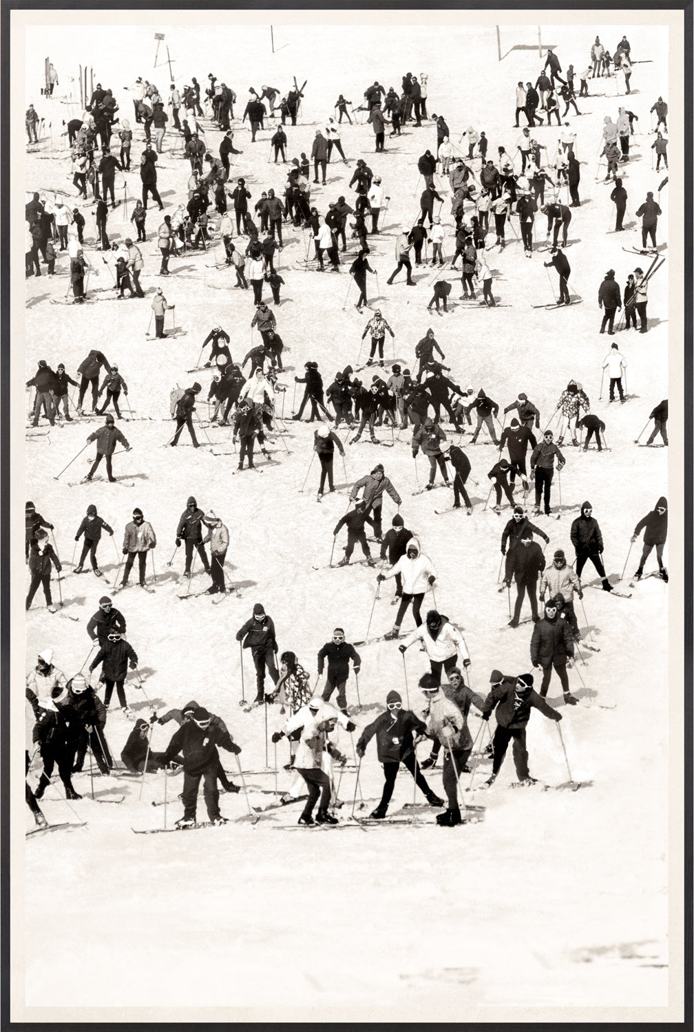 Ski Vacation II, C. 1960 — figurative fine art print at Laurie Yapp Home