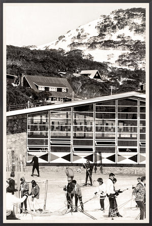Ski Vacation III, C. 1960 — figurative fine art print at Laurie Yapp Home
