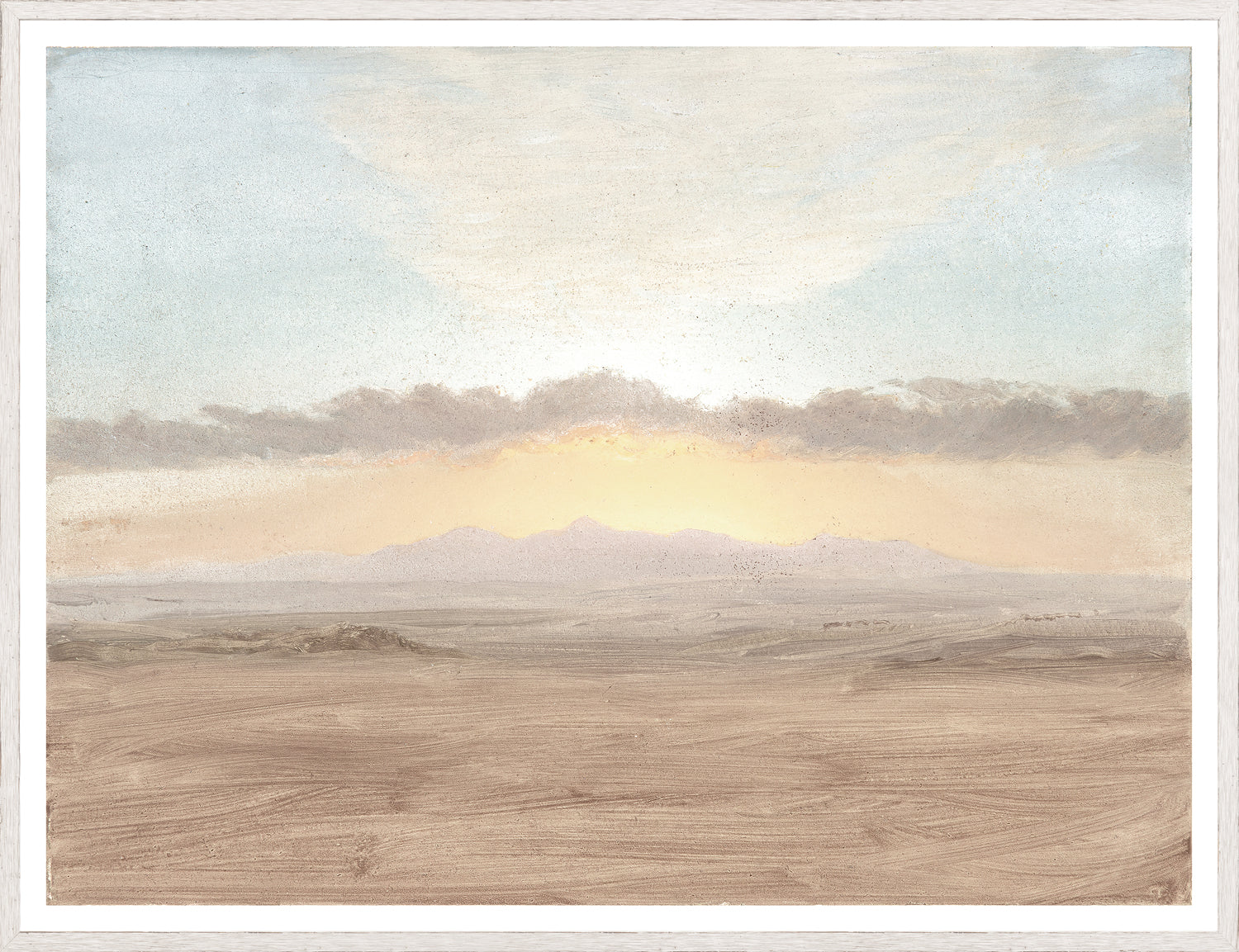 Sunset Study C. 1865 framed art print, 43.25 × 33.25 in