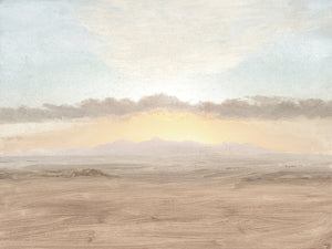 Sunset Study C. 1865 framed art print, 56 × 42 in