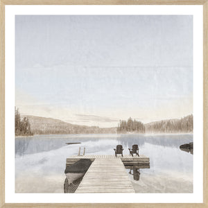 Idyllic Lake framed art print