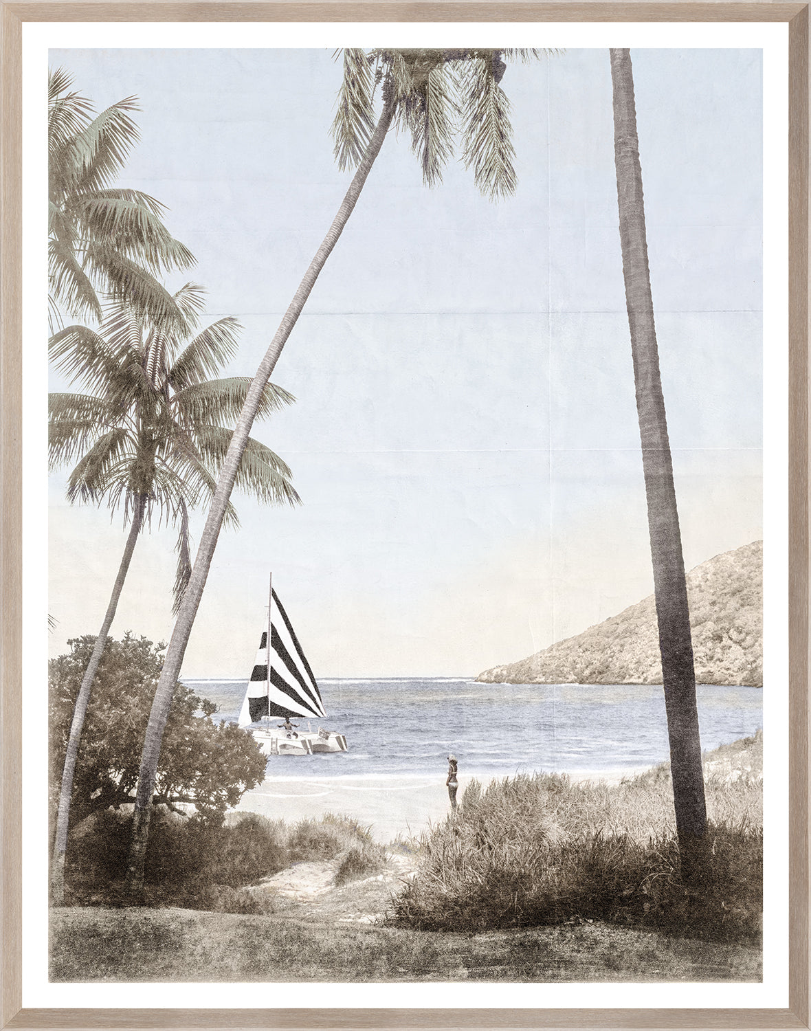 Catamaran framed art print