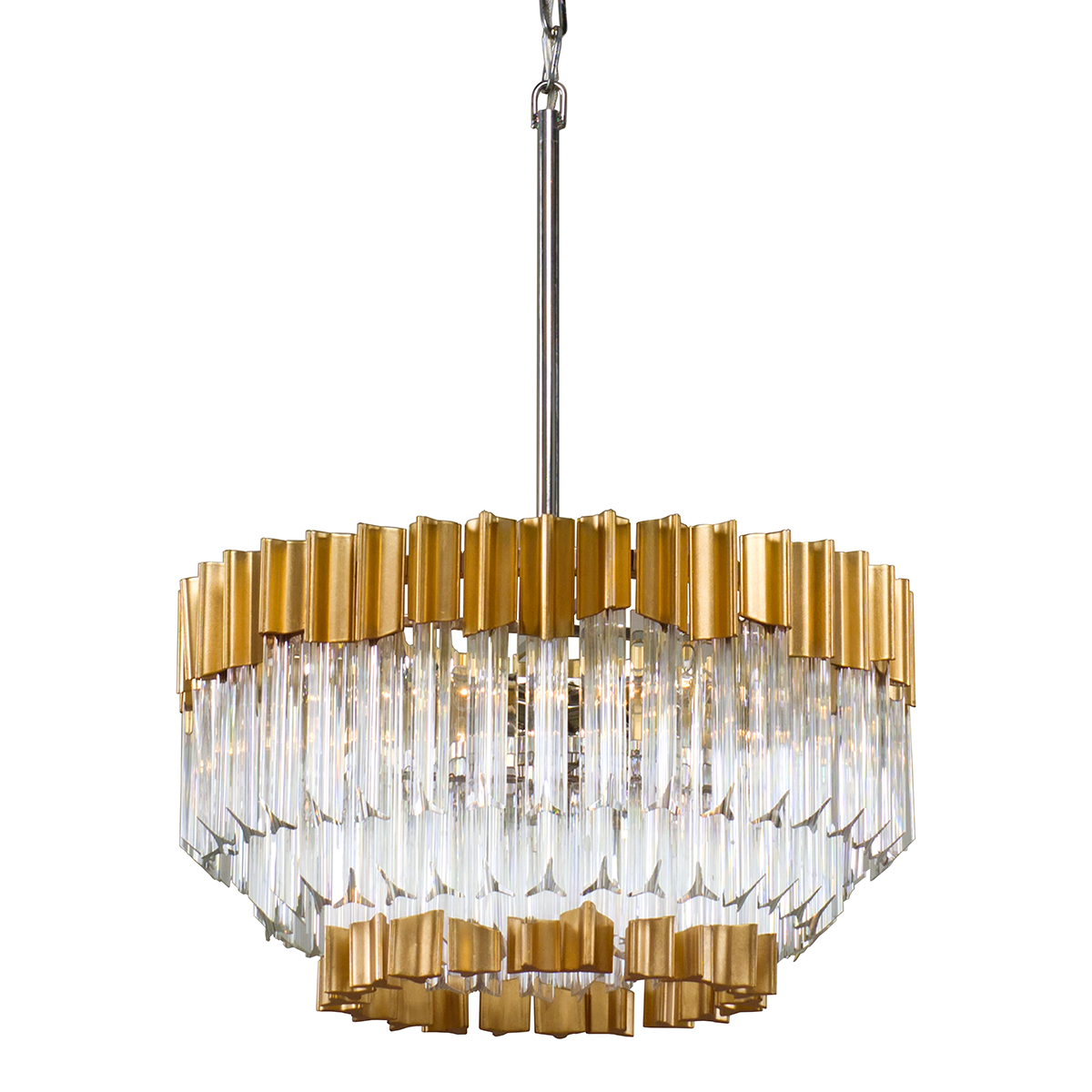 Charisma Chandelier 19" — a Corbett chandelier for dining rooms, entries, and living rooms at Laurie Yapp Home.