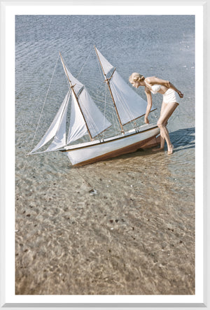 Toni Frissell Schooner Model C 1948 framed art print