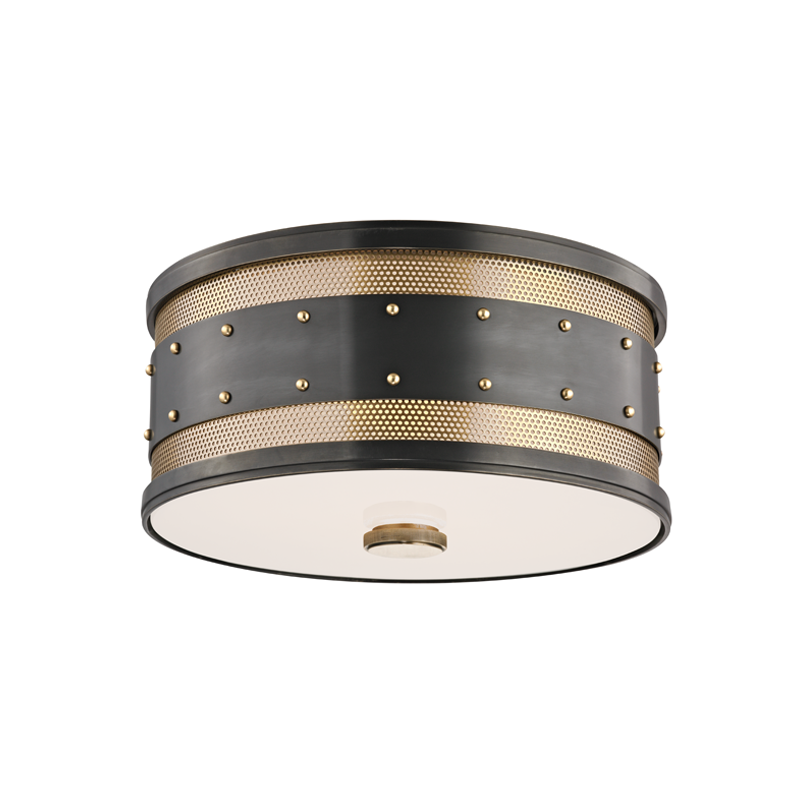 Gaines Flush Mount 12.5" — a Hudson Valley flush mount for hallways, bedrooms, and entryways at Laurie Yapp Home.