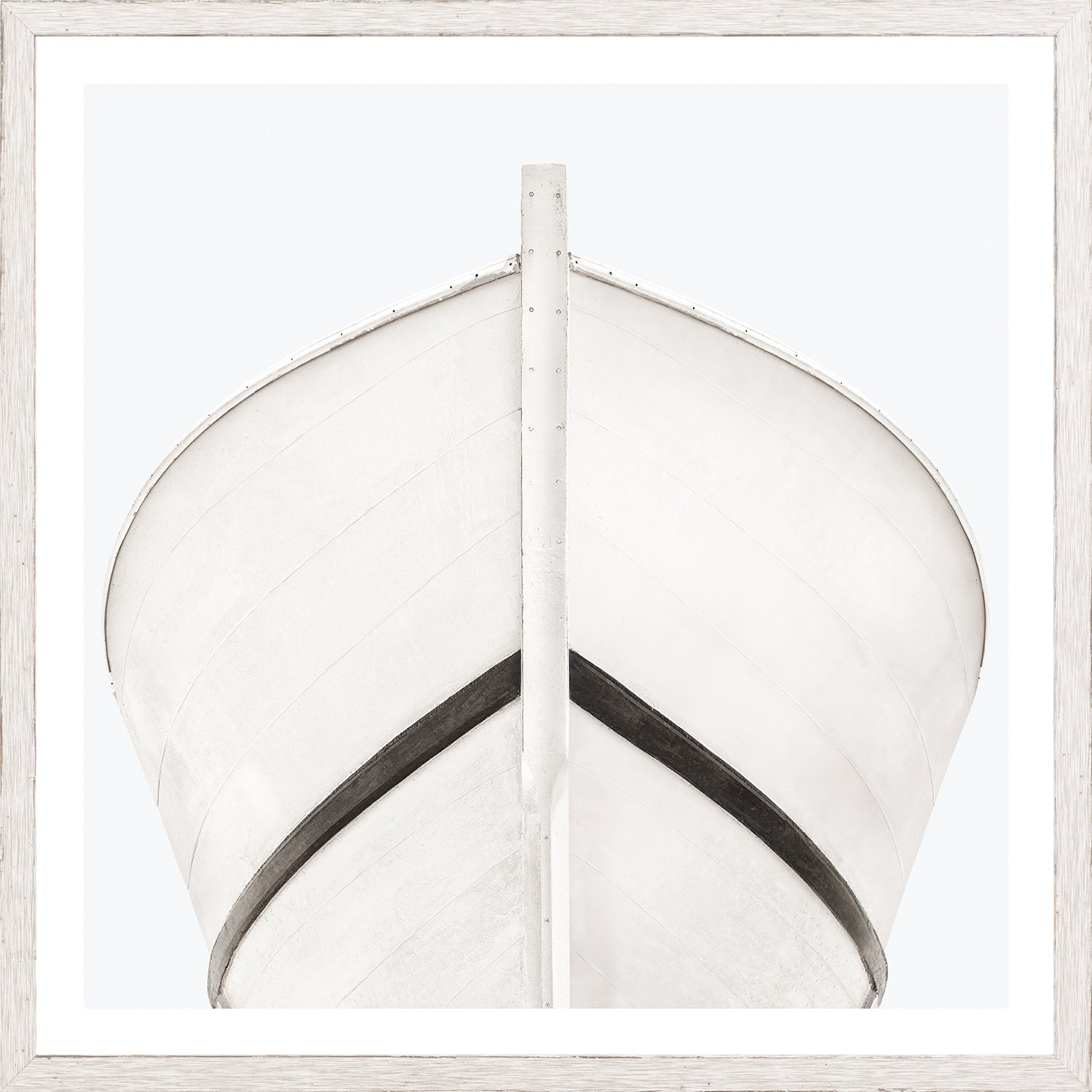 Seaworn Bows I — architecture and travel fine art print in cool tones at Laurie Yapp Home