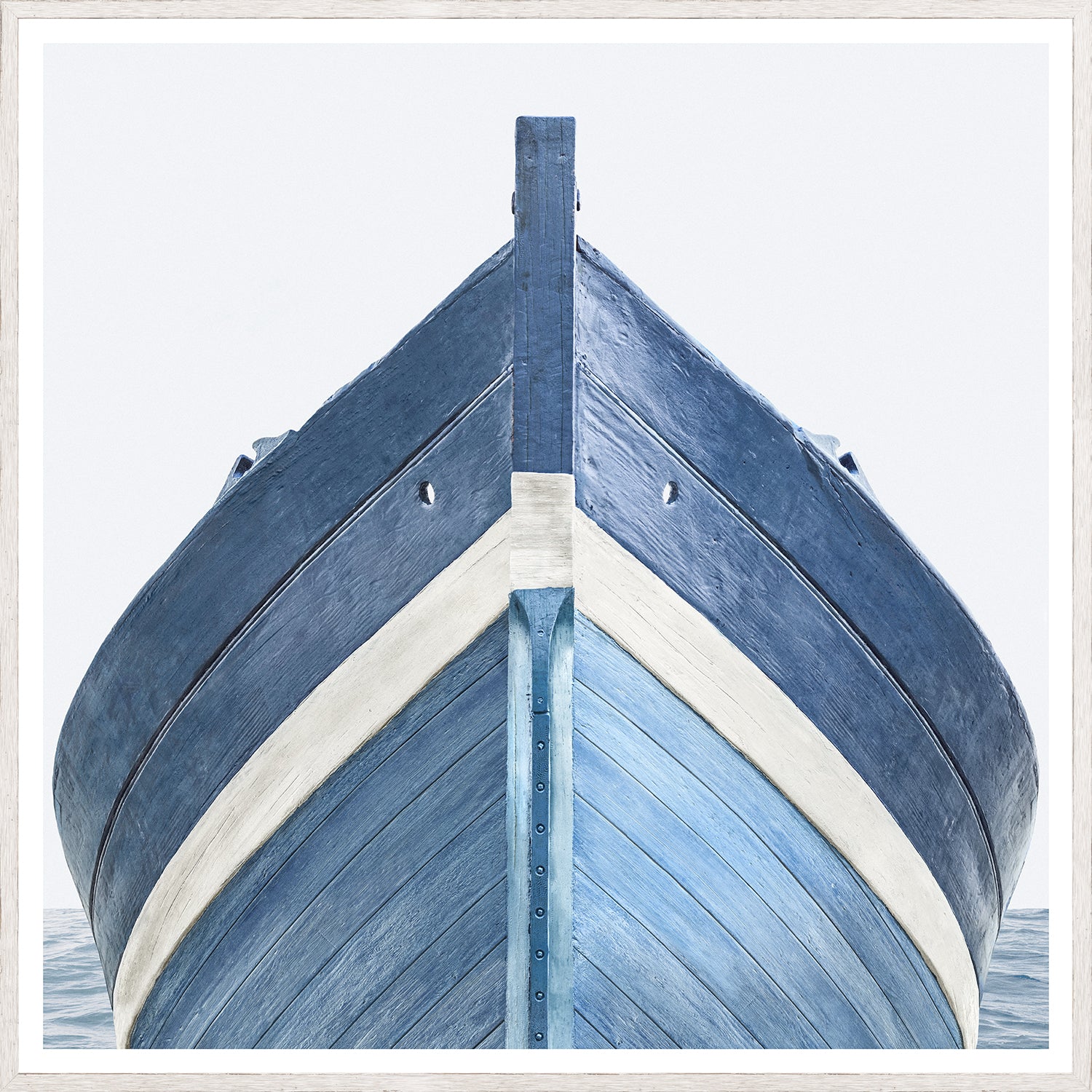 Seaworn Bows III — architecture and travel fine art print in cool tones at Laurie Yapp Home