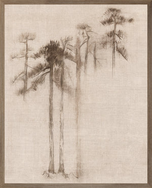 Ink Wash Pines Ii framed art print