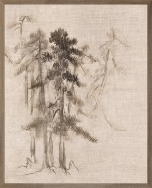 Ink Wash Pines Iii framed art print