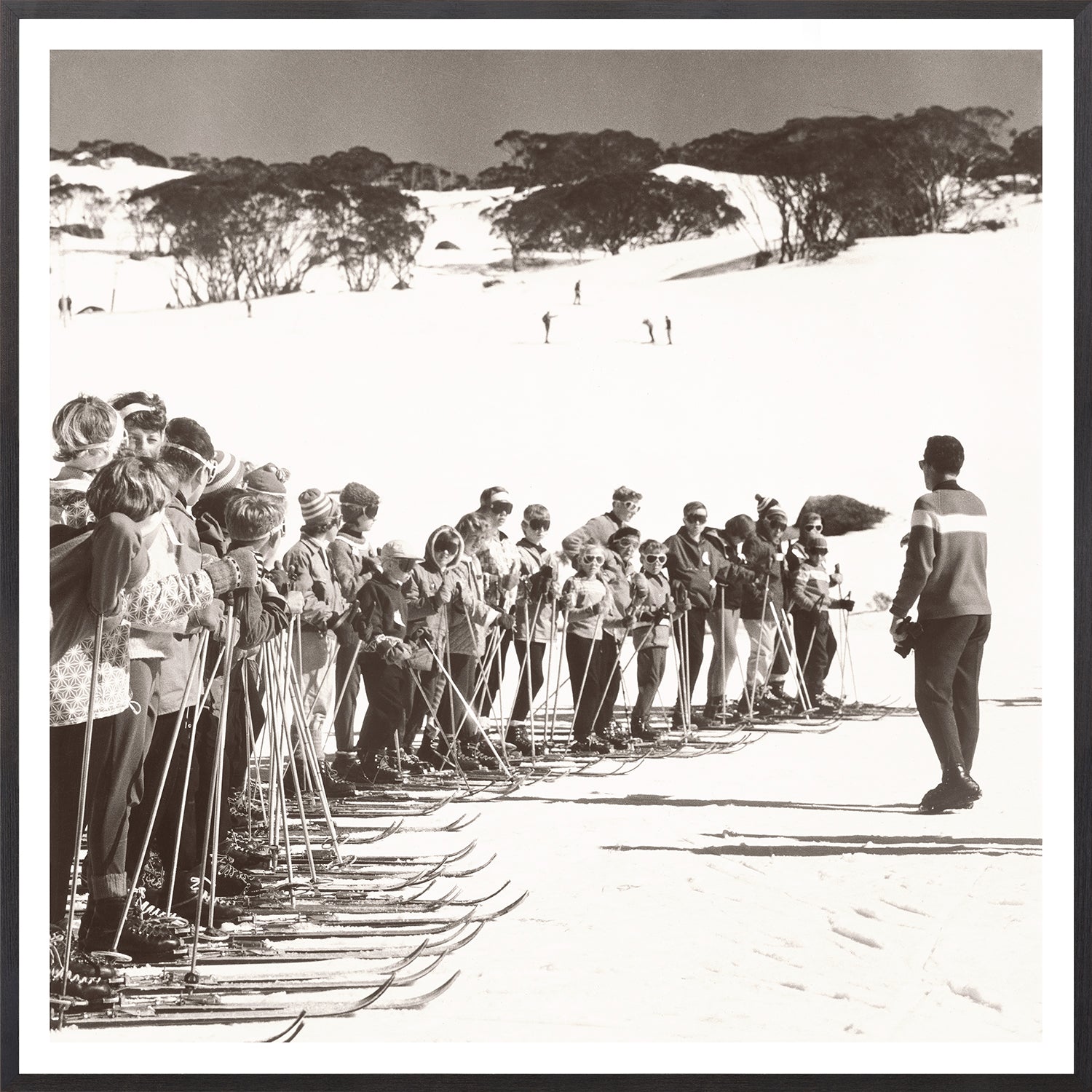 Ski Lesson Ii framed art print
