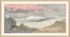 26 × 14 pulg. – Marco de cristal, marco de madera clara