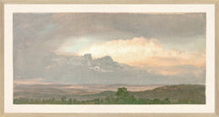 26 × 14 pulg. – Enmarcado en cristal, Marco de madera clara