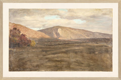 21 × 14 pulg. – Enmarcado en cristal, Marco de madera clara