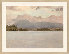 18 × 14 pulg. – Enmarcado en cristal, Marco de madera clara