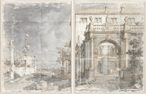 Villa by the Lagoon C.1740 — architecture and travel fine art print in neutral tones at Laurie Yapp Home