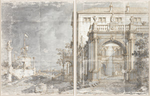 Villa by the Lagoon C.1740 — architecture and travel fine art print shown from another angle
